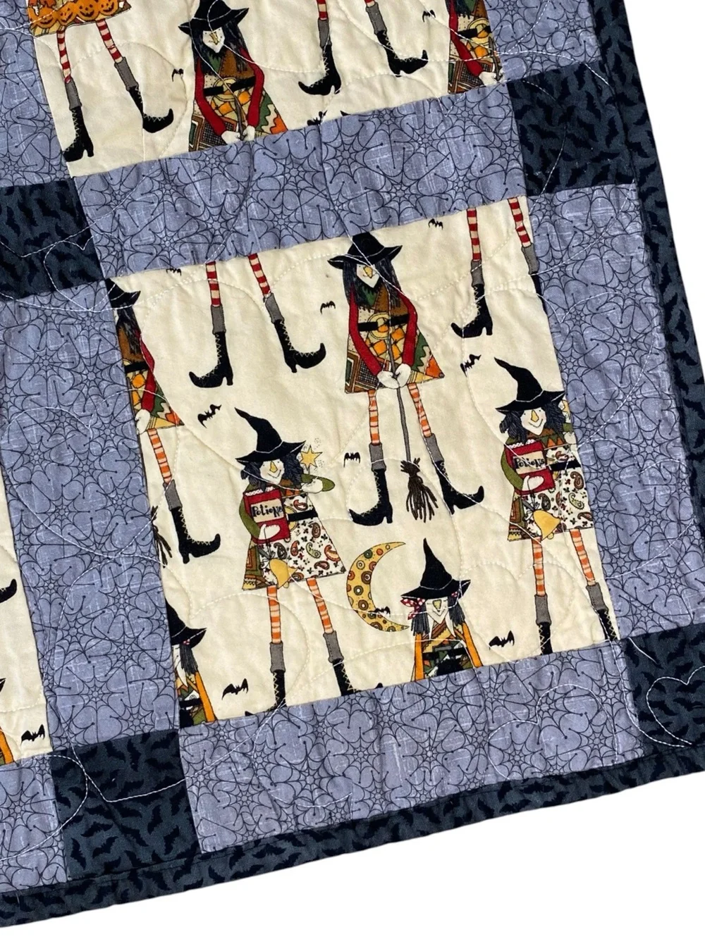 HANDMADE Quilted Witch Blanket